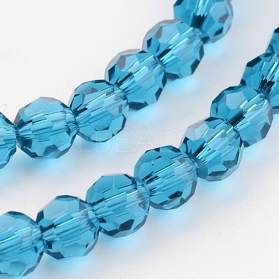 Transparent Glass Bead Strands GLAA-G013-10mm-51-1