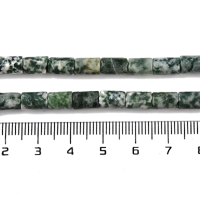 Natural Green Spot Jasper Beads Strands G-C128-A17-01-1