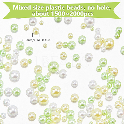 2 Sets Plastic Beads KY-SC0002-24B-1