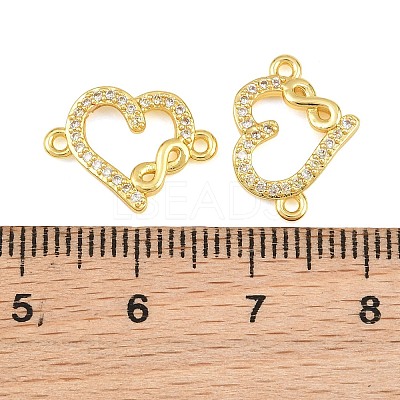 Brass Micro Pave Clear Cubic Zirconia Connestor Charms CU-CBAB3AD-02G-01-1