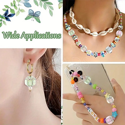 5Pcs Acrylic Beads OACR-YW0003-65A-1