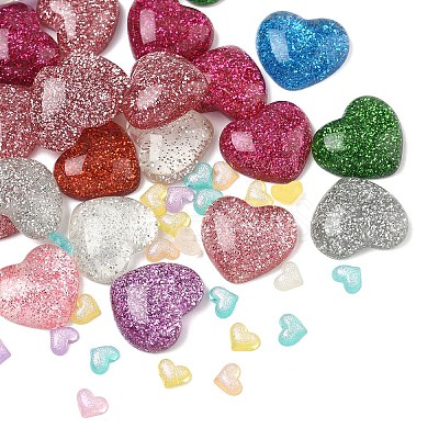 50Pcs 2 Styles Resin Cabochons CRES-YW0002-39-1