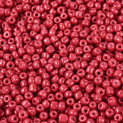 8/0 3mm Baking Paint Glass Seed Beads Loose Spacer Beads X-SEED-S002-K5-1