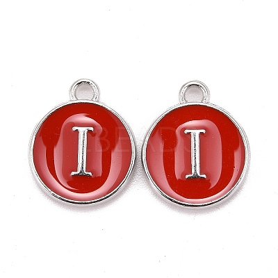 Platinum Plated Alloy Enamel Charms LS-X-ENAM-S118-03I-P-1
