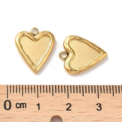 304 Stainless Steel Pendant Cabochon Settings For Enamel X-STAS-Q252-15G-1