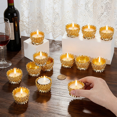 14Pcs Alloy Candle Holders AJEW-WA0004-41-1