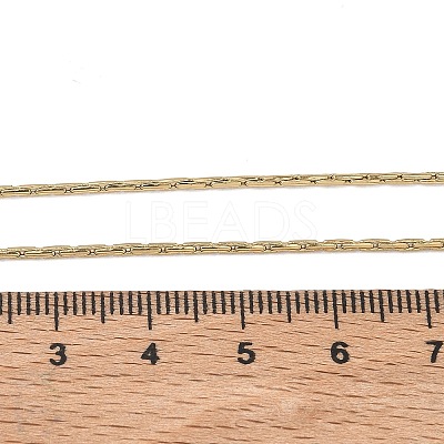 1.2MM 304 Stainless Steel Boston Link Chain Necklaces NJEW-D328-01G-01-1