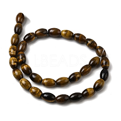 Natural Tiger Eye Beads Strands G-A275-A01-8x12mm-1