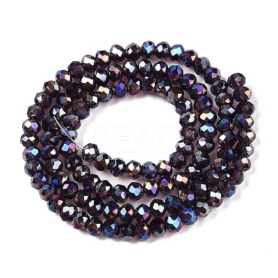 Electroplate Glass Beads Strands LS-EGLA-A044-T3mm-B15-1