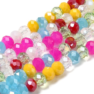 Glass Beads Strands EGLA-A034-M8mm-29-1