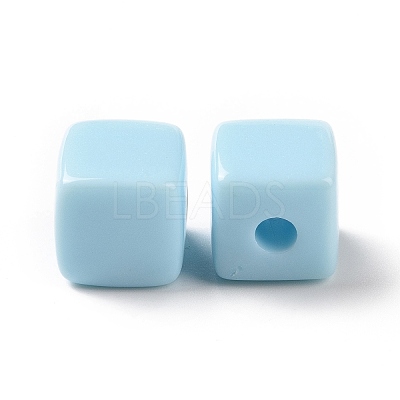 Opaque Acrylic Beads OACR-E015-02F-1