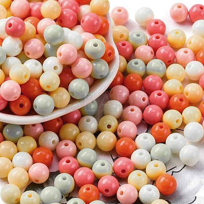 Opaque Acrylic Beads SACR-Q004-02A-1