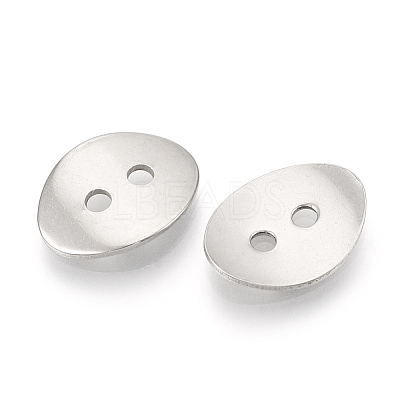 Tarnish Resistant 201 Stainless Steel Buttons STAS-T047-07-1