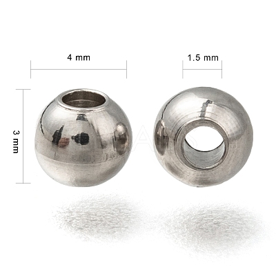 Tarnish Resistant 316 Stainless Steel Spacer Beads STAS-G176-46P-D-1