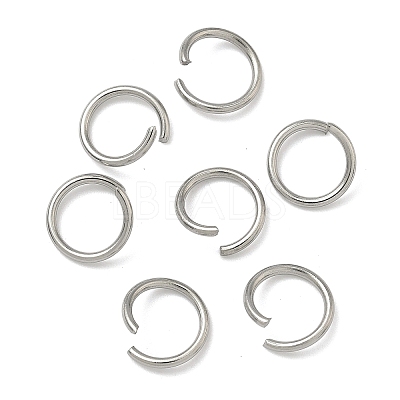 Non-Tarnish 304 Stainless Steel Open Jump Rings X-STAS-E066-08-10mm-1