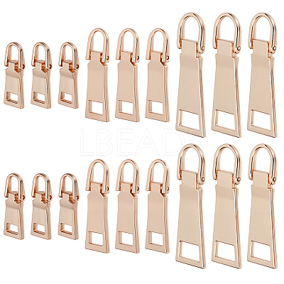 18Pcs 3 Styles Alloy Zipper Pull Tabs FIND-CY0001-83LG-1
