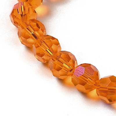 Electroplate Transparent Glass Beads Strands EGLA-A035-T8mm-L05-1