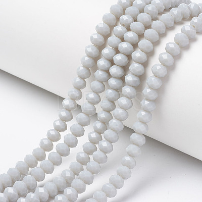 Opaque Solid Color Glass Beads Strands EGLA-A034-P2mm-D15-1