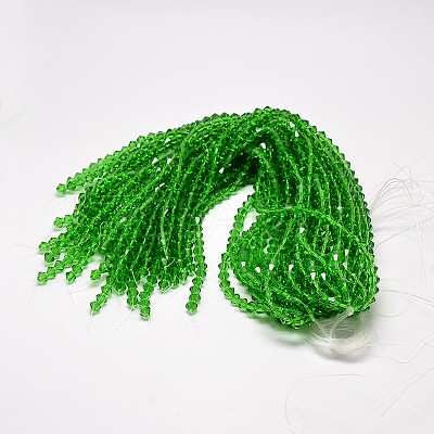 Imitate Austrian Crystal Bicone Glass Beads Strands X1-GLAA-F029-4x4mm-03-1