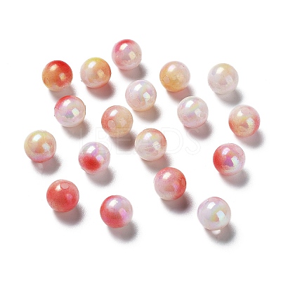 Two Tone Opaque Acrylic Beads SACR-P024-01A-W14-1