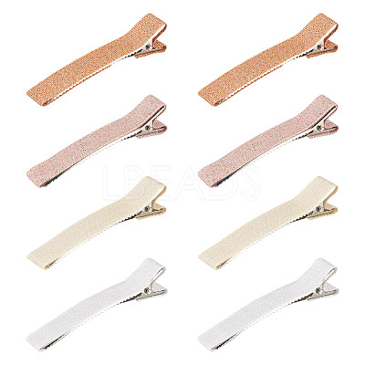 8Pcs 4 Colors Polyester Alligator Hair Clips PHAR-TADJ0001-02-1