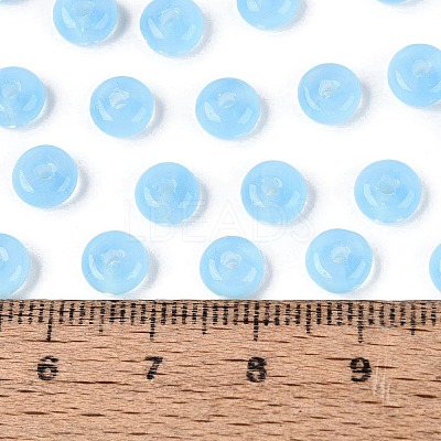 Imitation Jade Glass Seed Beads SEED-Q042-01A-C01-1