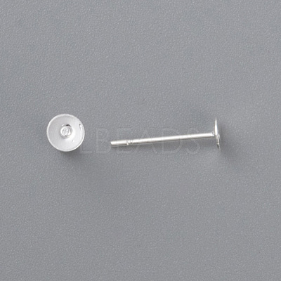 304 Stainless Steel Stud Earring Findings STAS-H436-24S-4mm-1