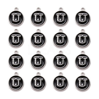 Platinum Plated Alloy Charms ENAM-S118-02U-P-1