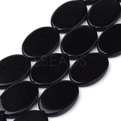 Synthetic Black Stone Beads Strands G-Q949-006-1