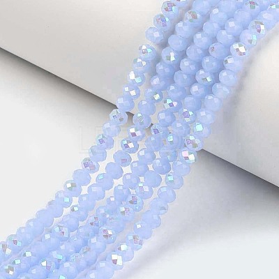 Electroplate Glass Beads Strands EGLA-A034-J4mm-L03-1
