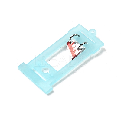 Halloween Opaque Acrylic Pendants IFIN-P041-01P-M-1
