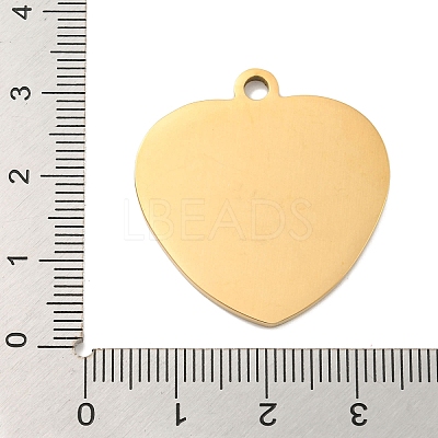 PVD Vacuum Plating 201 Stainless Steel Pendants STAS-L079-25G-03-1