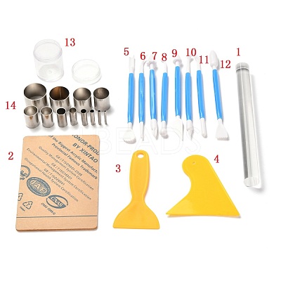Plastic Pottery Clay Carving Curved Clapper Tool TOOL-F014-05-1