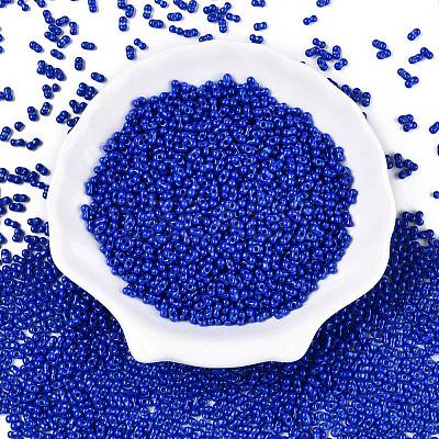 Baking Paint Glass Seed Beads SEED-A033-04E-1