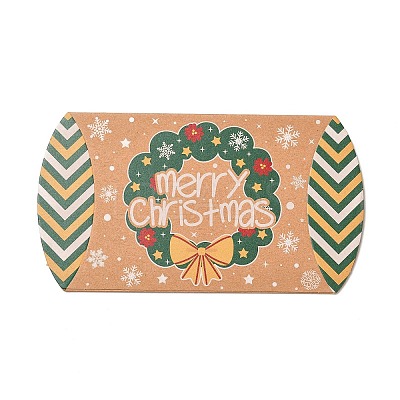 Christmas Theme Cardboard Candy Pillow Boxes CON-G017-02I-1