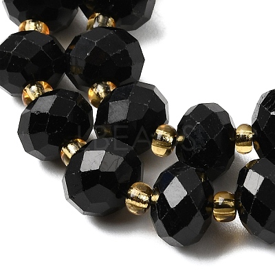 Natural Black Tourmaline Beads Strands G-K380-A06-01-1