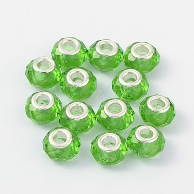 Handmade Glass European Beads GPDL25Y-17-1