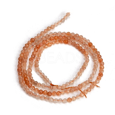 Gradient Color Natural Sunstone Beads Strands GG-CBA1668-A01-2mm-1
