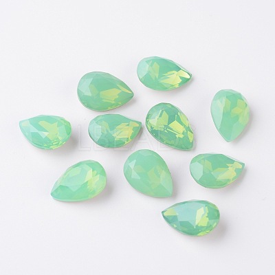 Faceted Teardrop K9 Glass Rhinestone Cabochons RGLA-I001-10x7mm-032-1
