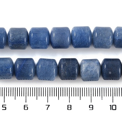 Dyed & Heated Natural Blue Aventurine Beads Strands G-L604-E02-01-1