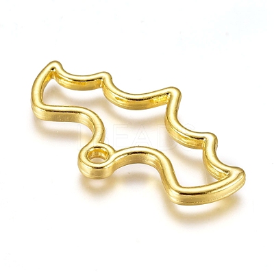 Halloween Zinc Alloy Open Back Bezel Pendants PALLOY-D199-18G-1
