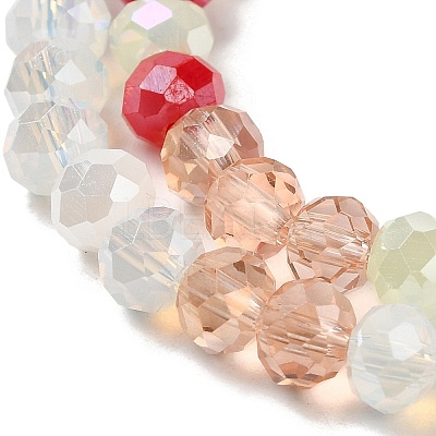 Glass Beads Strands EGLA-A034-M6mm-10-1