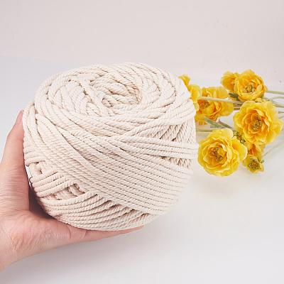 Macrame Cotton Cord OCOR-WH0009-C01-4mm-1