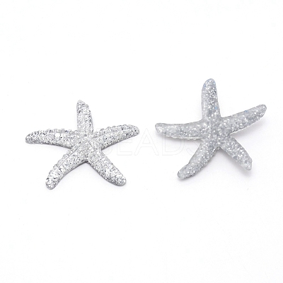 Plastic with Opaque Resin Cabochons DJEW-WH0011-14B-1