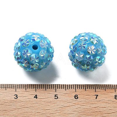 Acrylic Rhinestone Ball Beads OACR-A035-01F-1