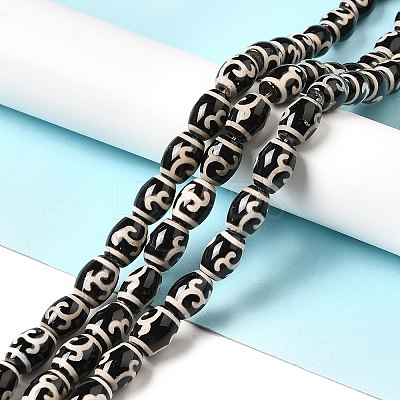 Tibetan Style dZi Beads Strands G-F726-A05-1