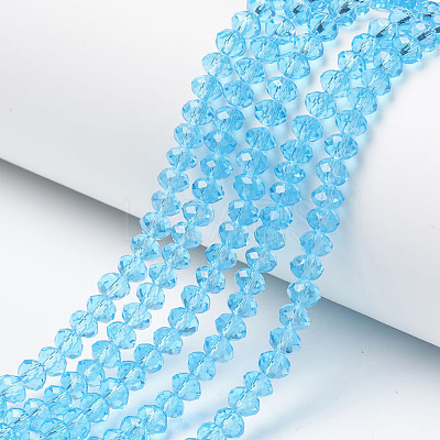 Glass Beads Strands EGLA-A044-T8mm-D08-1