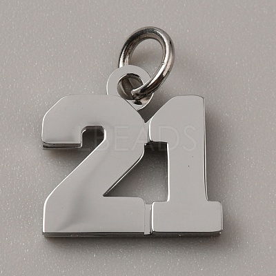 316 Surgical Stainless Steel Charms STAS-WH0022-84P-21-1