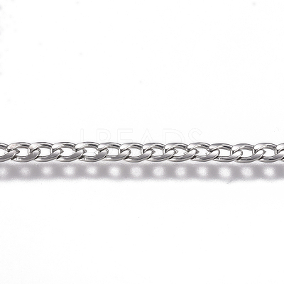 Tarnish Resistant 304 Stainless Steel Chain CHS-G017-11P-0.6mm-1