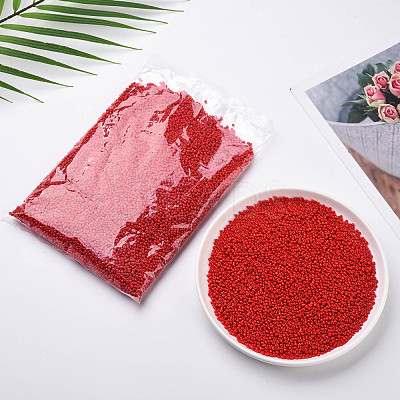 Baking Paint Glass Seed Beads SEED-S001-K20-1